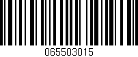 Código de barras (EAN, GTIN, SKU, ISBN): '065503015'