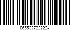 Código de barras (EAN, GTIN, SKU, ISBN): '0655327222224'