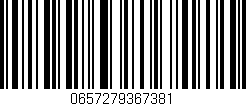 Código de barras (EAN, GTIN, SKU, ISBN): '0657279367381'
