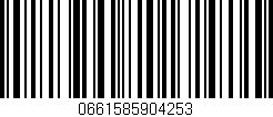Código de barras (EAN, GTIN, SKU, ISBN): '0661585904253'