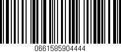 Código de barras (EAN, GTIN, SKU, ISBN): '0661585904444'