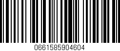 Código de barras (EAN, GTIN, SKU, ISBN): '0661585904604'