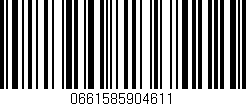 Código de barras (EAN, GTIN, SKU, ISBN): '0661585904611'