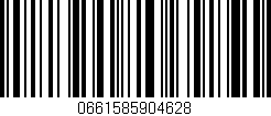Código de barras (EAN, GTIN, SKU, ISBN): '0661585904628'