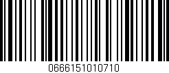 Código de barras (EAN, GTIN, SKU, ISBN): '0666151010710'