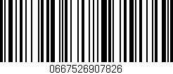 Código de barras (EAN, GTIN, SKU, ISBN): '0667526907826'