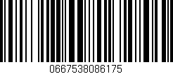 Código de barras (EAN, GTIN, SKU, ISBN): '0667538086175'