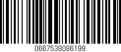 Código de barras (EAN, GTIN, SKU, ISBN): '0667538086199'