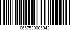 Código de barras (EAN, GTIN, SKU, ISBN): '0667538086342'