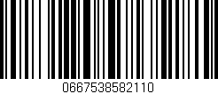 Código de barras (EAN, GTIN, SKU, ISBN): '0667538582110'
