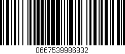 Código de barras (EAN, GTIN, SKU, ISBN): '0667539986832'