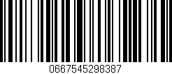 Código de barras (EAN, GTIN, SKU, ISBN): '0667545298387'