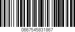Código de barras (EAN, GTIN, SKU, ISBN): '0667545831867'