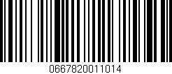 Código de barras (EAN, GTIN, SKU, ISBN): '0667820011014'