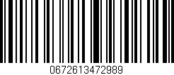 Código de barras (EAN, GTIN, SKU, ISBN): '0672613472989'