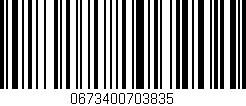 Código de barras (EAN, GTIN, SKU, ISBN): '0673400703835'