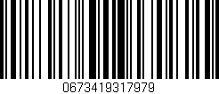 Código de barras (EAN, GTIN, SKU, ISBN): '0673419317979'