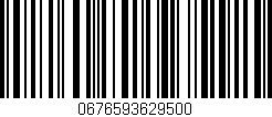 Código de barras (EAN, GTIN, SKU, ISBN): '0676593629500'