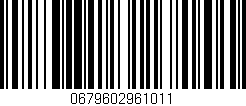 Código de barras (EAN, GTIN, SKU, ISBN): '0679602961011'