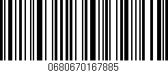 Código de barras (EAN, GTIN, SKU, ISBN): '0680670167885'