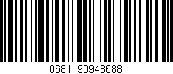 Código de barras (EAN, GTIN, SKU, ISBN): '0681190948688'