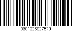 Código de barras (EAN, GTIN, SKU, ISBN): '0681326927570'