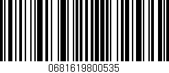 Código de barras (EAN, GTIN, SKU, ISBN): '0681619800535'