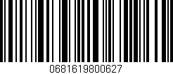 Código de barras (EAN, GTIN, SKU, ISBN): '0681619800627'