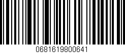 Código de barras (EAN, GTIN, SKU, ISBN): '0681619800641'