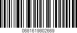 Código de barras (EAN, GTIN, SKU, ISBN): '0681619802669'