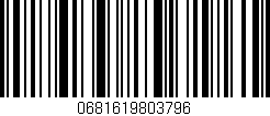 Código de barras (EAN, GTIN, SKU, ISBN): '0681619803796'