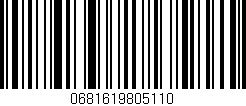 Código de barras (EAN, GTIN, SKU, ISBN): '0681619805110'