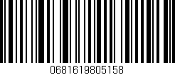 Código de barras (EAN, GTIN, SKU, ISBN): '0681619805158'
