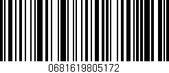 Código de barras (EAN, GTIN, SKU, ISBN): '0681619805172'