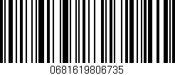 Código de barras (EAN, GTIN, SKU, ISBN): '0681619806735'
