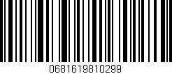 Código de barras (EAN, GTIN, SKU, ISBN): '0681619810299'
