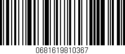 Código de barras (EAN, GTIN, SKU, ISBN): '0681619810367'