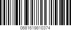 Código de barras (EAN, GTIN, SKU, ISBN): '0681619810374'