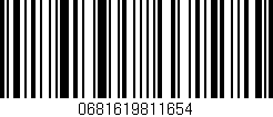Código de barras (EAN, GTIN, SKU, ISBN): '0681619811654'