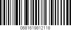 Código de barras (EAN, GTIN, SKU, ISBN): '0681619812118'