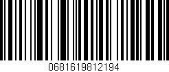 Código de barras (EAN, GTIN, SKU, ISBN): '0681619812194'