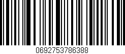 Código de barras (EAN, GTIN, SKU, ISBN): '0692753786388'