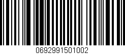 Código de barras (EAN, GTIN, SKU, ISBN): '0692991501002'