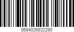 Código de barras (EAN, GTIN, SKU, ISBN): '0694026832280'