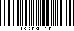 Código de barras (EAN, GTIN, SKU, ISBN): '0694026832303'
