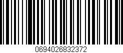 Código de barras (EAN, GTIN, SKU, ISBN): '0694026832372'