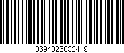 Código de barras (EAN, GTIN, SKU, ISBN): '0694026832419'