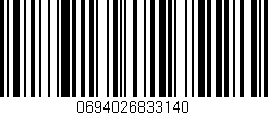 Código de barras (EAN, GTIN, SKU, ISBN): '0694026833140'