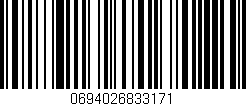Código de barras (EAN, GTIN, SKU, ISBN): '0694026833171'