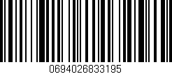 Código de barras (EAN, GTIN, SKU, ISBN): '0694026833195'